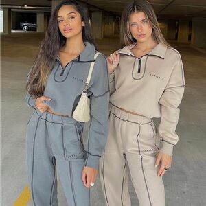 Jubilee Apparel fleece set in desert sand